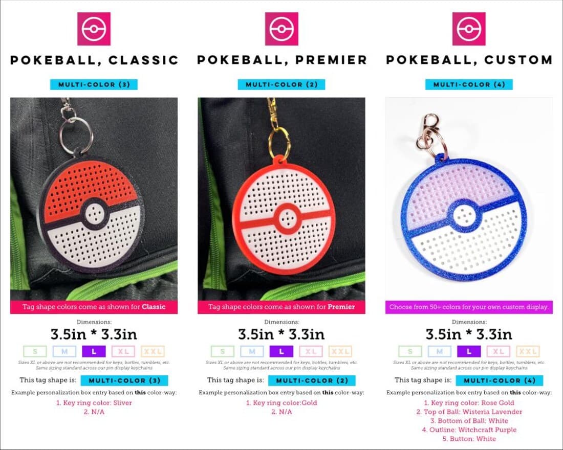 Poké Ball Pin Display Keychain — photo 6