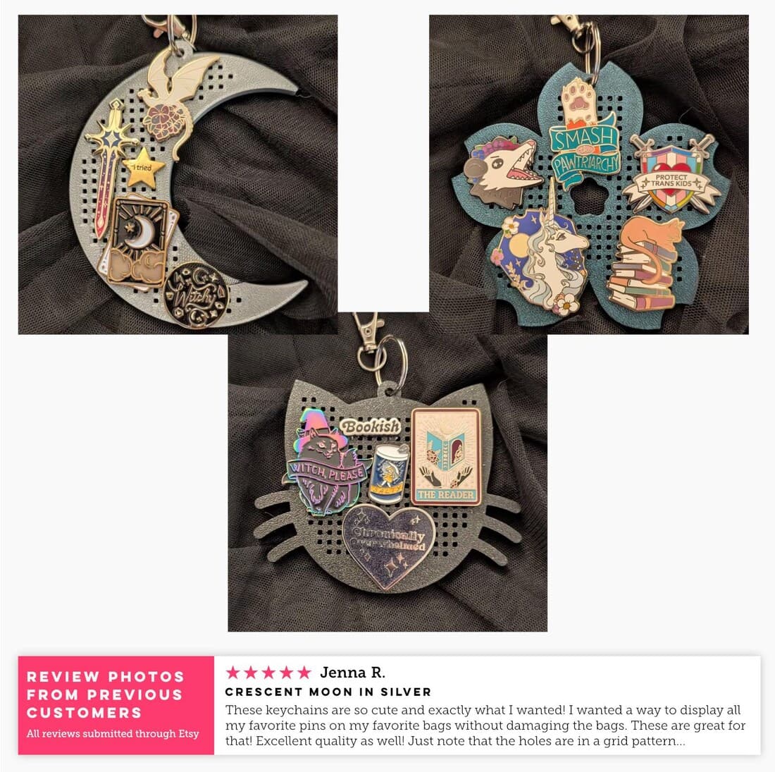 Custom Pin Display Keychain — photo 3