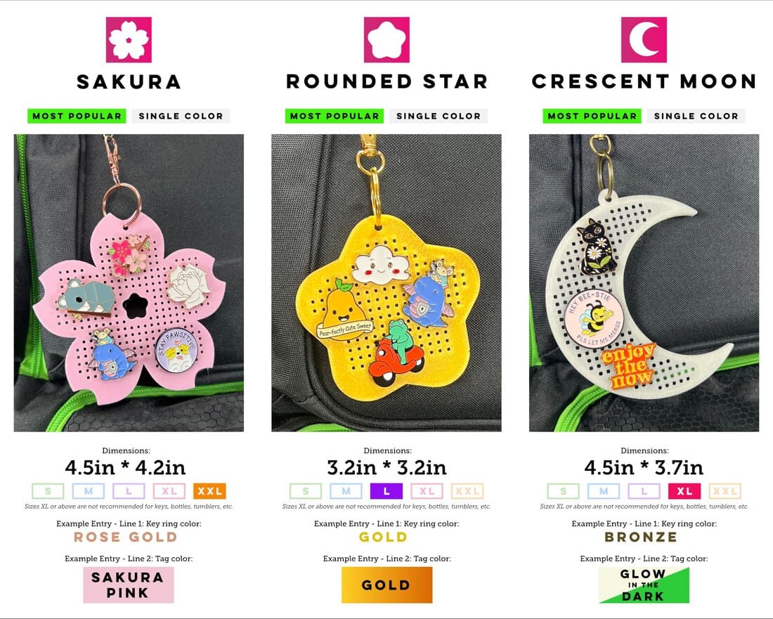 Custom Pin Display Keychain, photo 4
