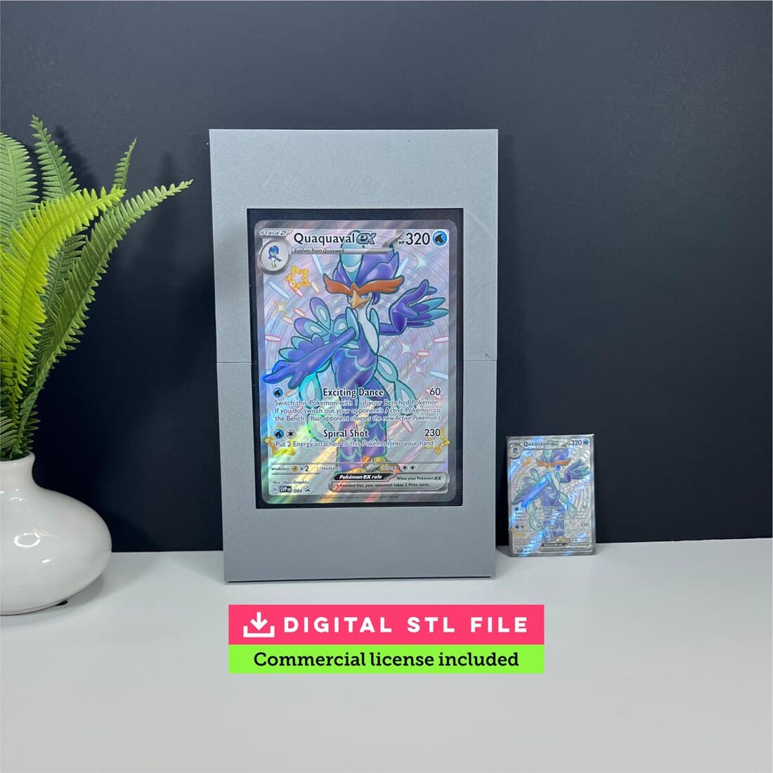 Jumbo Card Frame STL (Personal Use License) — commercial license
