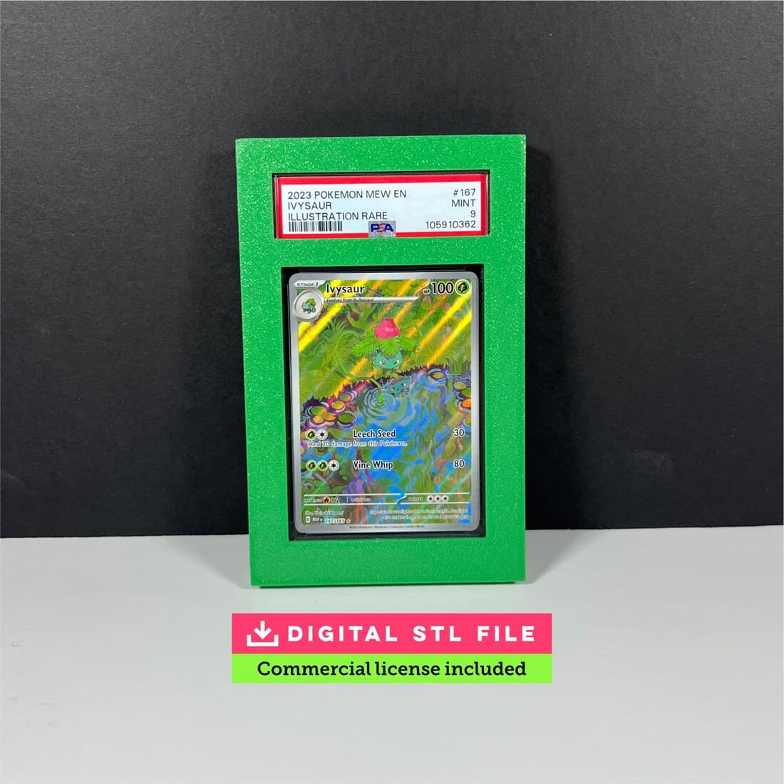 PSA Graded Card Frame STL (Personal Use License) — commercial license