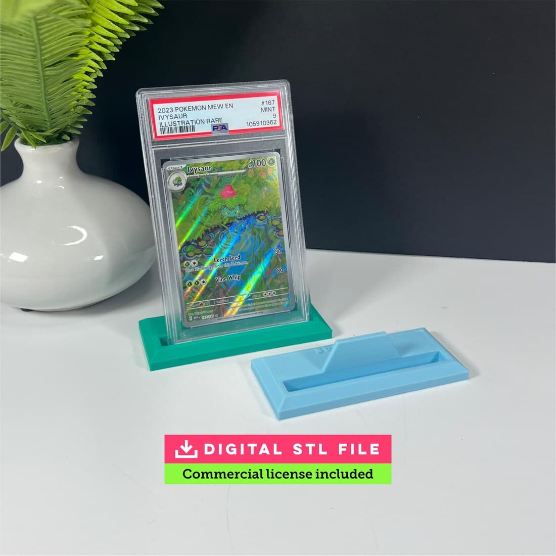 Trading Card Stand STL (Personal Use License) — commercial license