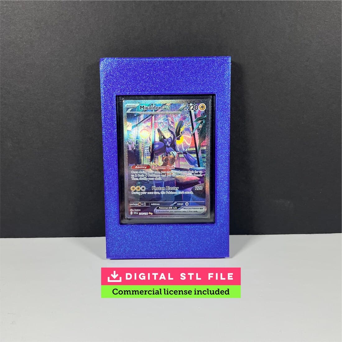 Top Loader Card Frame STL (Personal Use License) — commercial license